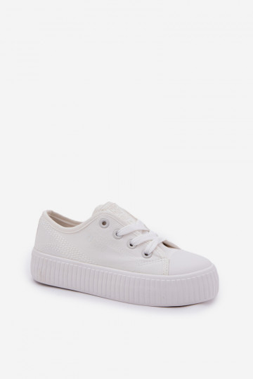 sapatos casuais Infantil com atacadores Big Star RR374009 cor branca