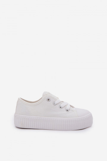 sapatos casuais Infantil com atacadores Big Star RR374009 cor branca 2