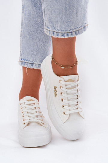 Sapatos de lazer com uma plataforma Lee Cooper LCEM-25-02-3289 cor branca 2