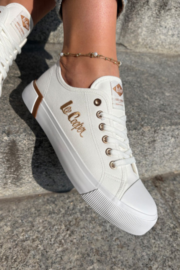 sapatos casuais  Feminino Lee Cooper LCEM-25-31-3428L cor branca 2