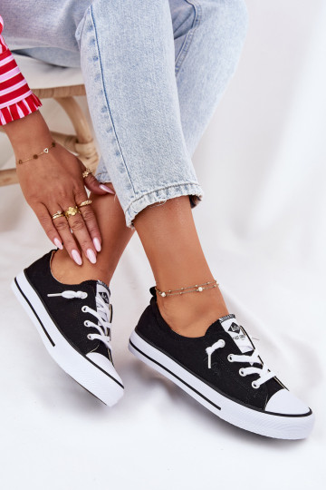  Sapatos de lazer Lee Cooper LCEM-25-02-3299L cor preta
