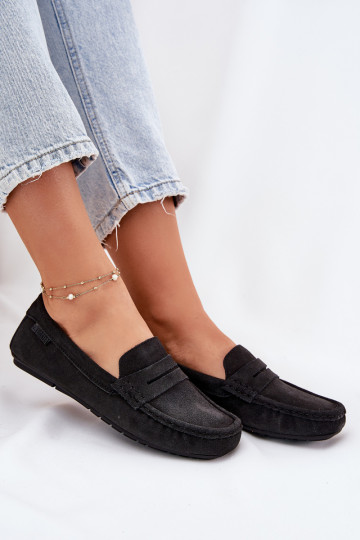 Mocassins de camurça Big Star RR274948 cor preta