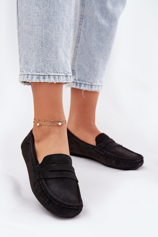 Mocassins de camurça Big Star RR274948 cor preta Mocassins de camurça Big Star RR274948 cor preta