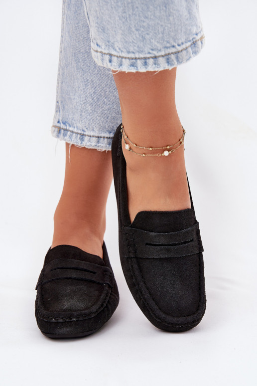 Mocassins de camurça Big Star RR274948 cor preta Mocassins de camurça Big Star RR274948 cor preta