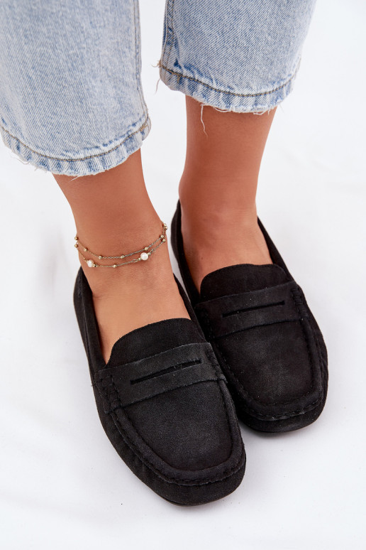 Mocassins de camurça Big Star RR274948 cor preta Mocassins de camurça Big Star RR274948 cor preta