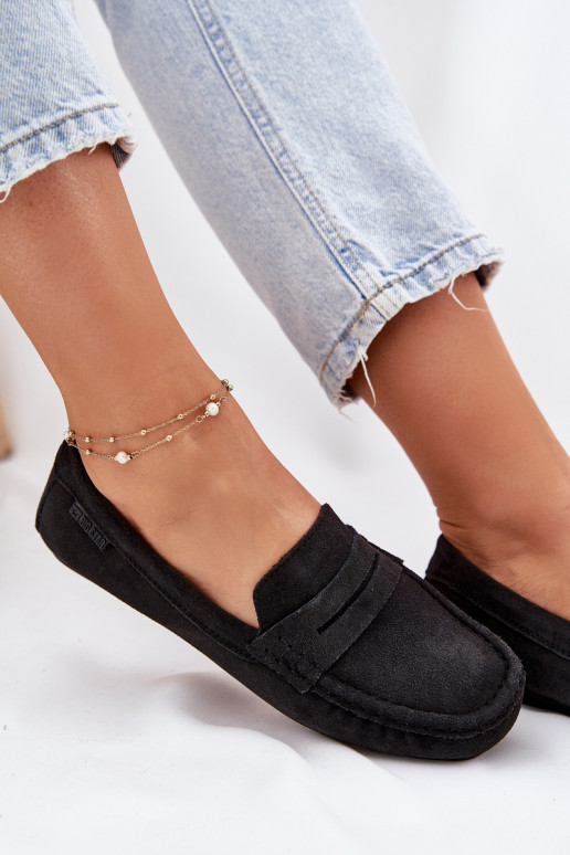 Mocassins de camurça Big Star RR274948 cor preta Mocassins de camurça Big Star RR274948 cor preta