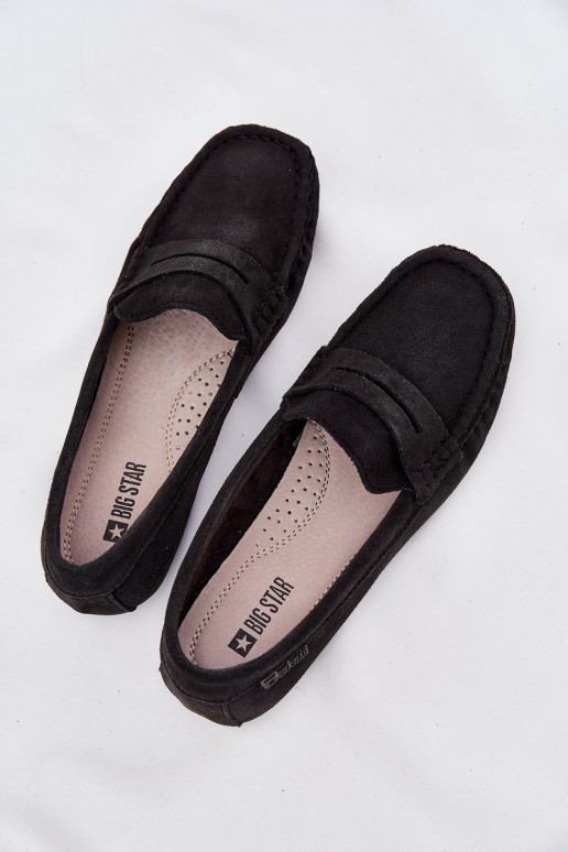 Mocassins de camurça Big Star RR274948 cor preta Mocassins de camurça Big Star RR274948 cor preta