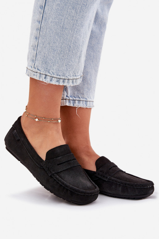 Mocassins de camurça Big Star RR274948 cor preta Mocassins de camurça Big Star RR274948 cor preta