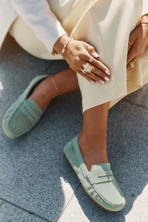 Mocassins de camurça Big Star RR274945 cor verde