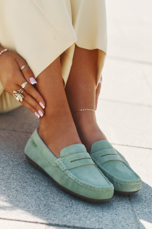 Mocassins de camurça Big Star RR274945 cor verde