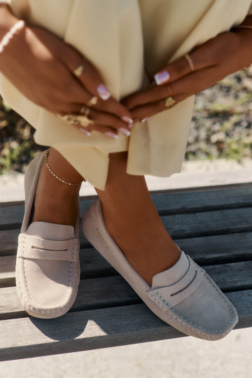 Mocassins de camurça Big Star RR274947 cor areia 2