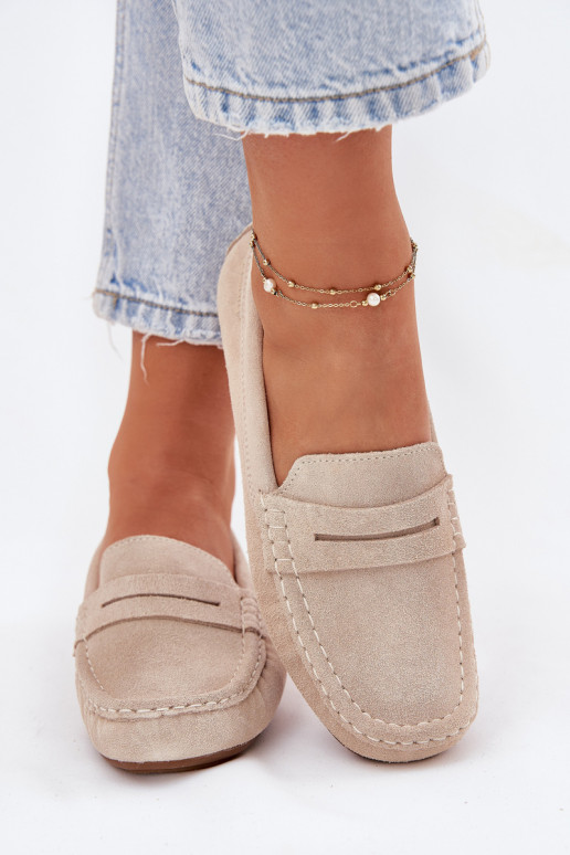 Mocassins de camurça Big Star RR274947 cor areia