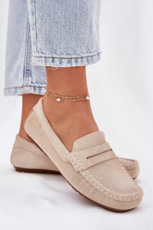 Mocassins de camurça Big Star RR274947 cor areia