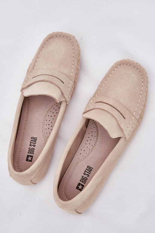 Mocassins de camurça Big Star RR274947 cor areia