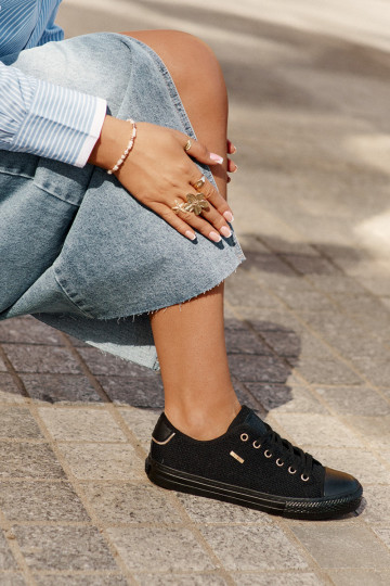 Calçados casuais Big Star RR274765 cor preta 2