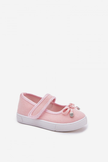 bailarinas infantis com fitas cor rosa Amirinas