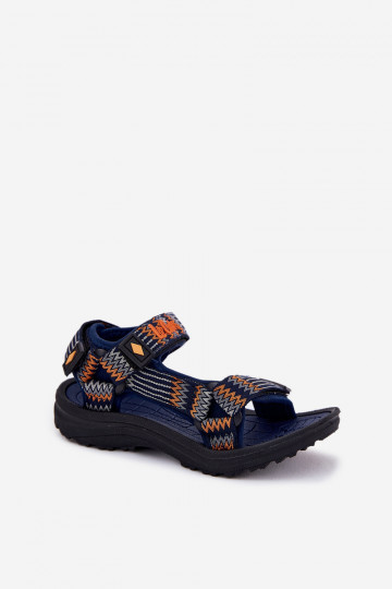 Sandálias infantis Lee Cooper LCEM-25-34-3571K azul escuro