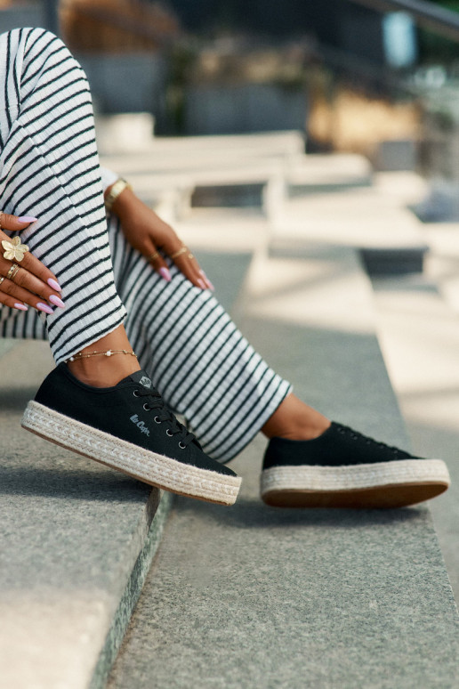 Tênis casuais com cadarços Lee Cooper LCIN-25-44-3216 pretos Tênis casuais com cadarços Lee Cooper LCIN-25-44-3216 pretos