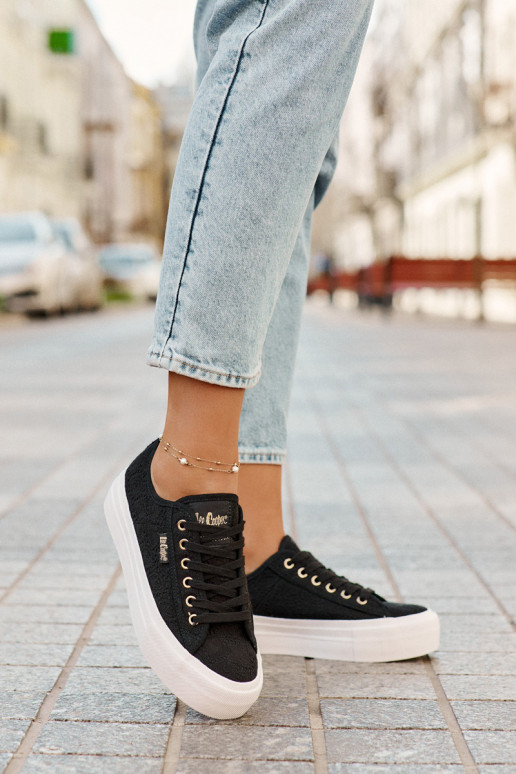 Tênis casuais com cadarços Lee Cooper LCIN-25-31-3439L pretos Tênis casuais com cadarços Lee Cooper LCIN-25-31-3439L pretos