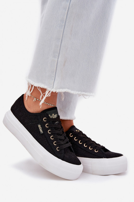 Tênis casuais com cadarços Lee Cooper LCIN-25-31-3439L pretos Tênis casuais com cadarços Lee Cooper LCIN-25-31-3439L pretos