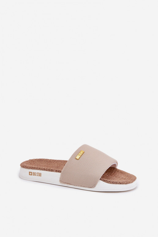 Chinelos femininos Big Star RR274A102 bege
