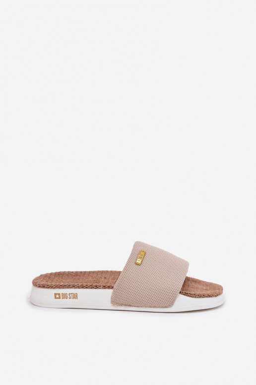 Chinelos femininos Big Star RR274A102 bege