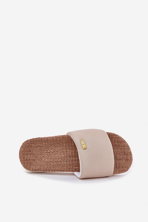 Chinelos femininos Big Star RR274A102 bege