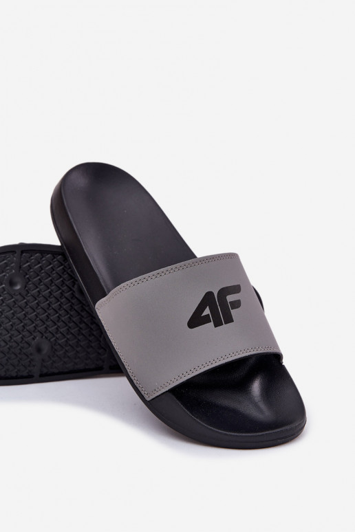 Chinelos Tem que sercho 4F 4FRMM00FSLIM011-25S cor cinza