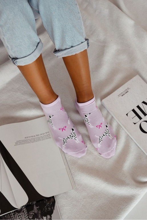 Meias Feminino Dalmatyńczyk Cor violeta Meias Feminino Dalmatyńczyk Cor violeta