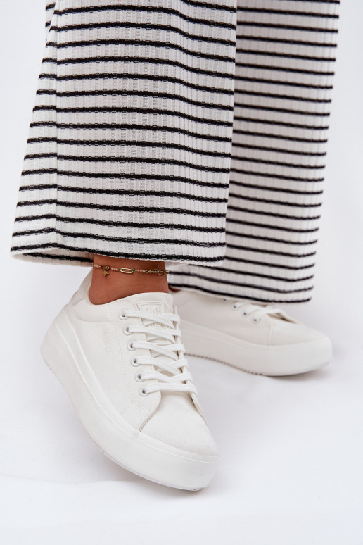  Sapatos de lazer com uma plataforma Big Star RR274463 cor branca