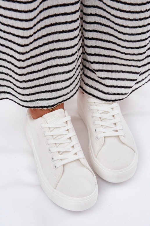  Sapatos de lazer com uma plataforma Big Star RR274463 cor branca