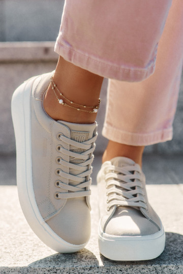 Sapatos de lazer com uma plataforma Big Star RR274465 bege