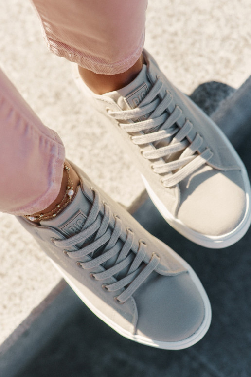  Sapatos de lazer com uma plataforma Big Star RR274465 bege