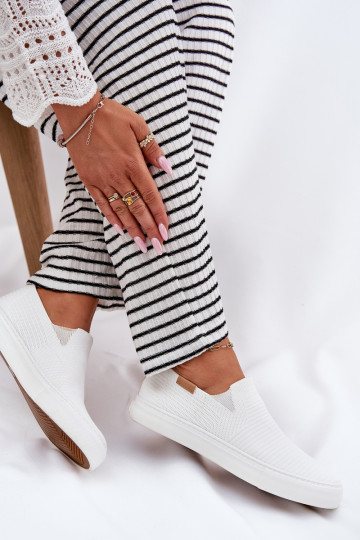 Sapatos de lazer Slip-On Big Star RR274717 cor branca 2