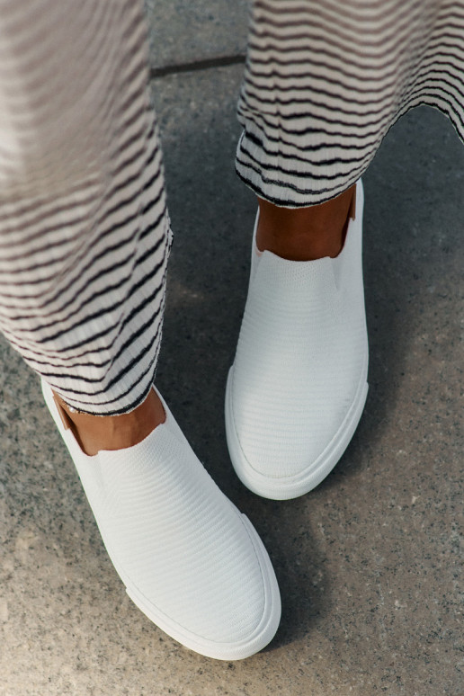 Sapatos de lazer Slip-On Big Star RR274717 cor branca