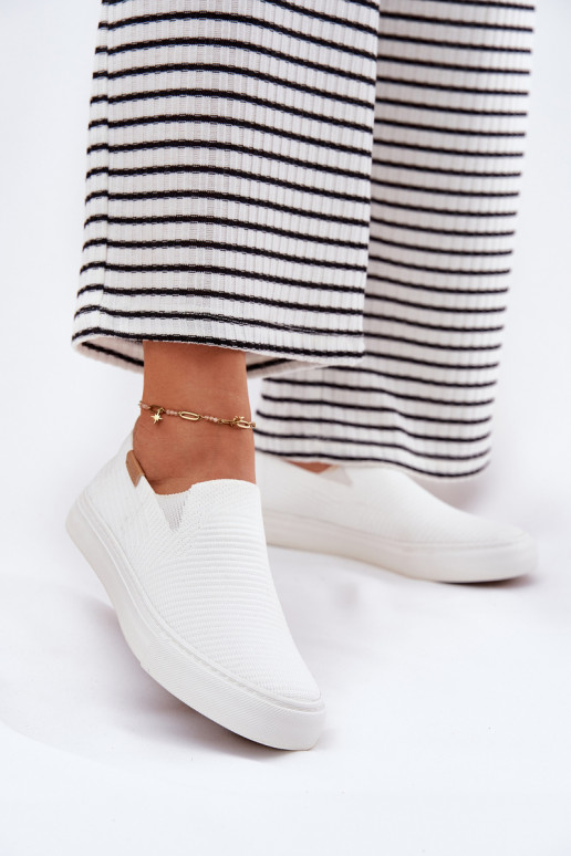 Sapatos de lazer Slip-On Big Star RR274717 cor branca