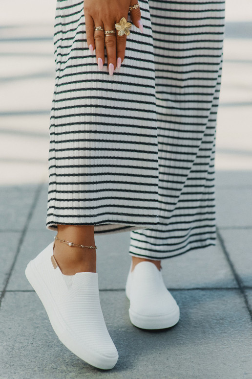 Sapatos de lazer Slip-On Big Star RR274717 cor branca