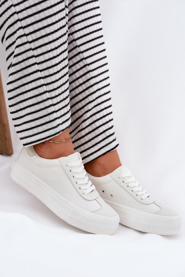 Sapatos de lazer com uma plataforma Big Star RR274337 cor branca 2