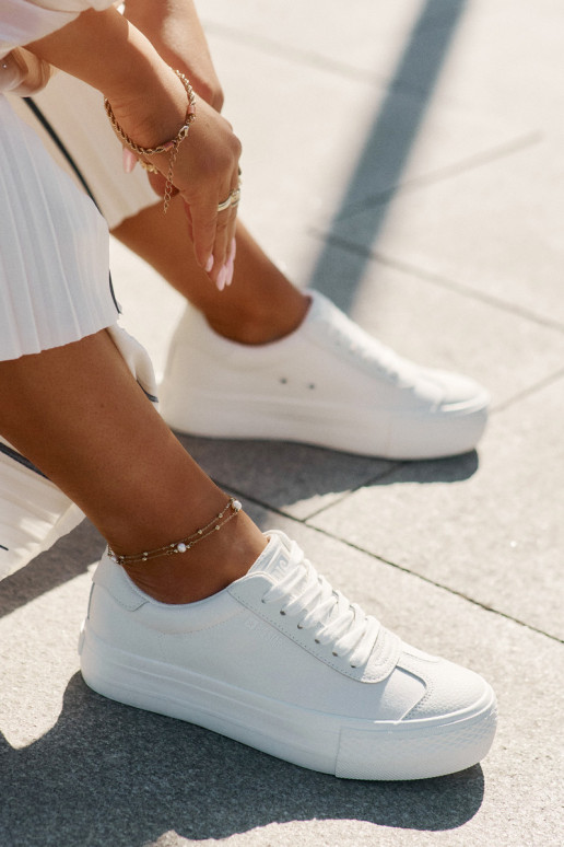 Sapatos de lazer com uma plataforma Big Star RR274337 cor branca