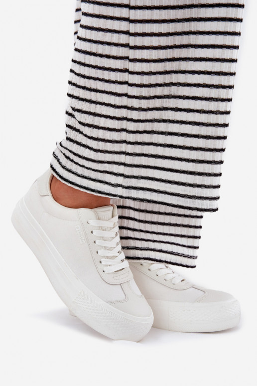 Sapatos de lazer com uma plataforma Big Star RR274337 cor branca