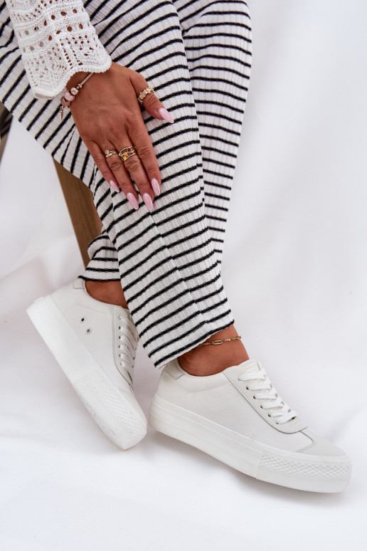 Sapatos de lazer com uma plataforma Big Star RR274337 cor branca