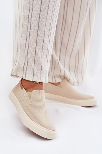 Sapatos de lazer Slip-On Big Star RR274721 bege 2