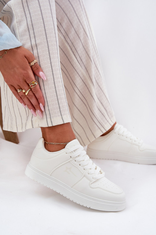 À modalo de tênis Feminino Big Star RR274A241 HI-POLY SYSTEM cor branca