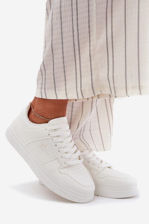 À modalo de tênis Feminino Big Star RR274A241 HI-POLY SYSTEM cor branca