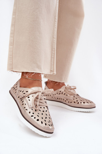 sapato Pele Feminino S.Barski LR51-611 cor dourada