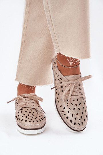 sapato Pele Feminino S.Barski LR51-611 cor dourada 2