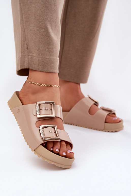 Feminino Chinelos Suavemente Perfumado ZAXY NN285092 bege