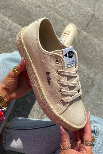 Sapatos de lazer Com trança Lee Cooper LCEM-25-44-3215 bege