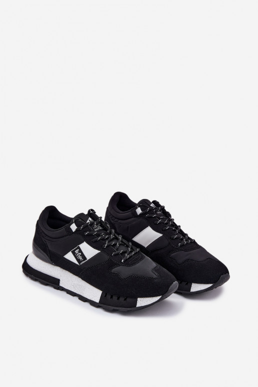 À modalo de tênis Tem que sercho com uma plataforma Lee Cooper LCJ-25-03-3378M cor preta À modalo de tênis Tem que sercho com uma plataforma Lee Cooper LCJ-25-03-3378M cor preta