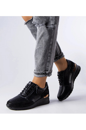 Botas de cano curto pretas...